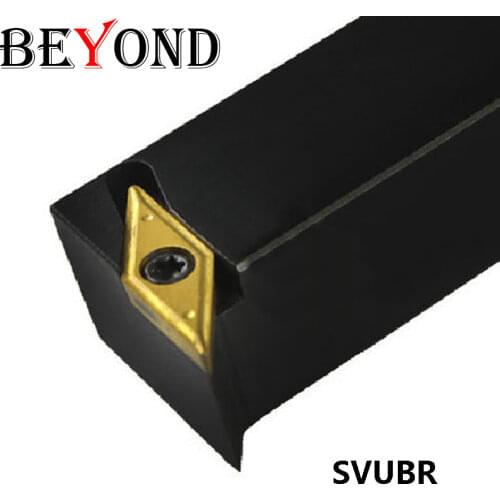 BEYOND Turning Tool Holder Shank Solid Carbide Inserts SVUBR 1616 SVUBR1616H16 External Lathe Cutter Bar 20mm 16mm