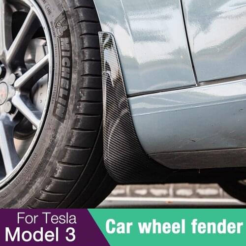 Model3 Y Mud Flaps For Tesla Model 3 2021 Splash Guards 4PCS/Set Front Rear Wheel Mudguard Tesla Three Accessories
