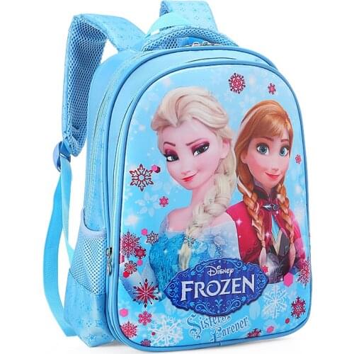 Disney frozen backpack Elsa Anna Snow Queen cute Backpacks kids School Bag Breathable backpack girls gift