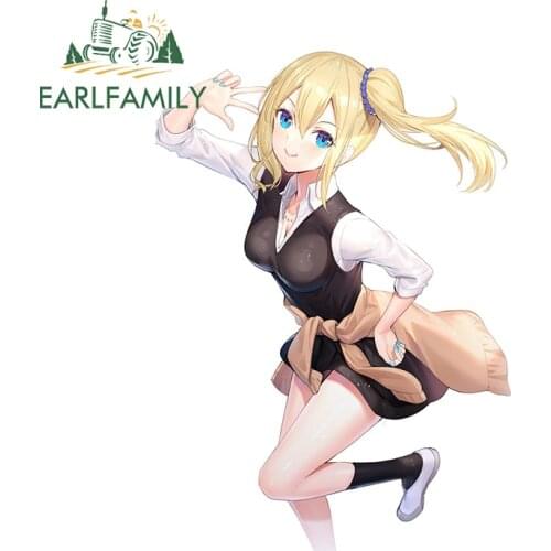EARLFAMILY 13cm x 9.2cm for Ai Hayasaka Kaguasama Love Is War Car Stickers Fashionable Simple Decals Waterproof Car Styling