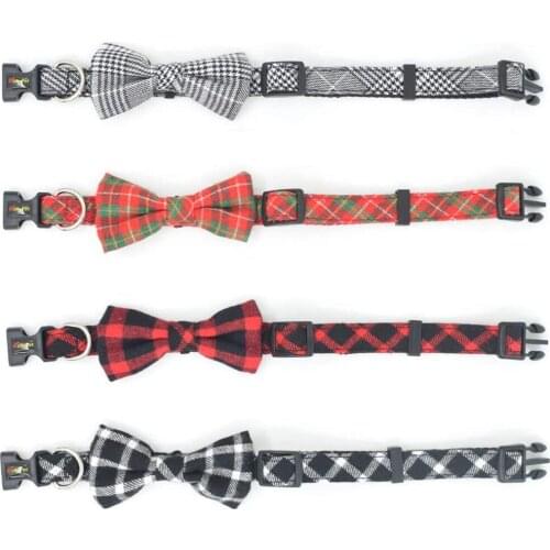 Dog Bows Bowtie Collar for Small Dog Soft and Comfortable Bows Adjustable Collar