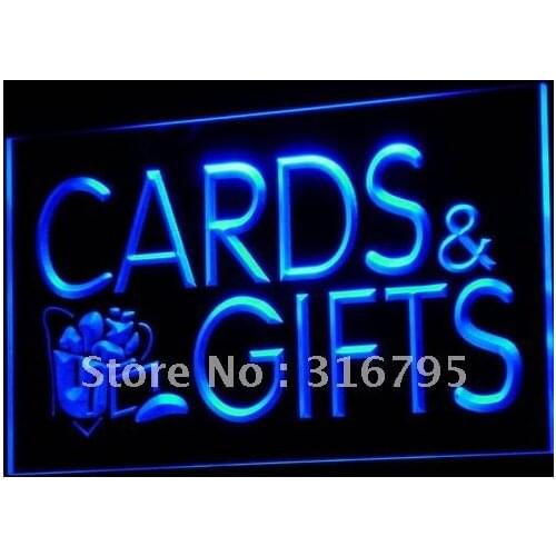 I505 Cards & Gifts Shop Display Lure LED Neon Light Light Signs On/Off Switch 20+ Colors 5 Sizes