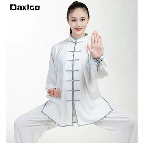 Chinese Traditional Kung Fu Clothing Set Woman Tai Chi Uniform Man Wing Chun Clothing Long Sleeve Martial Arts Wu Shu Suit