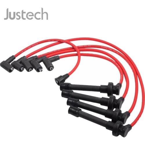 Justech 5 Pcs Spark Plug Wires Set For Honda Accord Civic Odyssey Acura CL L4 2.3L 2.2L Isuzu Oasis 92 78 67 57 48 cm Car Parts