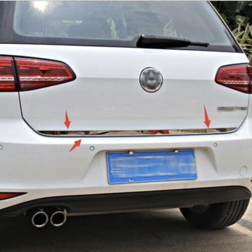 New Accessories ! For Volkswagen Golf 7 2014 2015 2016 Stainless Steel Rear Tailgate Trunk Lid Cover Trim 1 Pcs