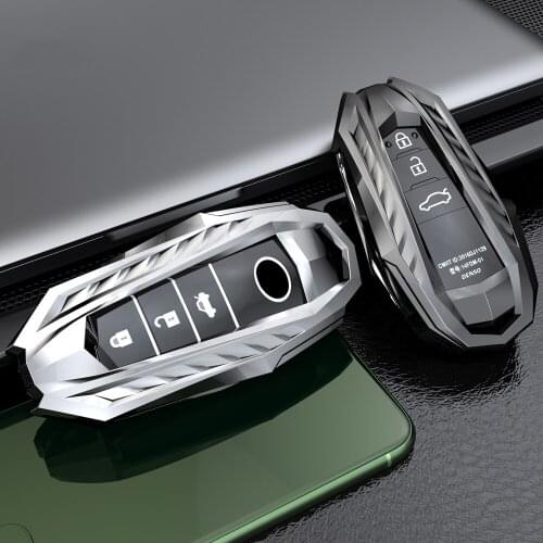 New Zinc Alloy Car Key Case Cover Shell For Toyota CHR C-HR Prado Prius Camry Corolla RAV4 2017 2018 2019 Accessories