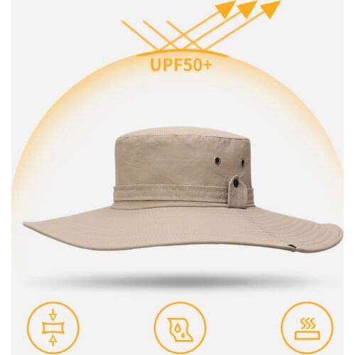 Wide Brim Bucket Hats For Hiking Fishing Sun Protection 50+UPF Bora Boonie Hat Unisex