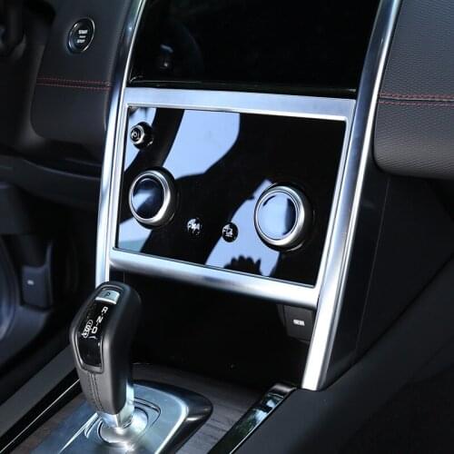 For Land Rover Discovery Sport 2020 ABS Chrome Air Conditioning Panel Decorative Frame Car Accessories 1 Pcs