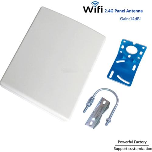 High gain 2.4Ghz wifi antenna orientation panel remote 14dbi outdoor antenna N female connector 1PCS
