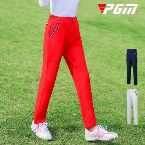 PGM Quick-drying Golf Clothing Children Pants Girls Fashion Breathable Trousers Outdoor SportsWear Cotton Pants Soft Comfortable