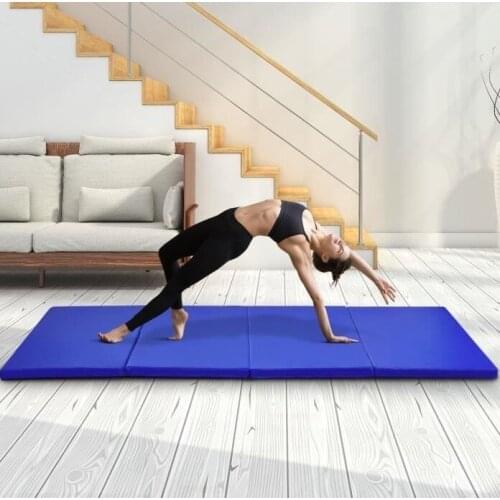 Portable Folding Yoga Mat TPE Yoga Mat With Position Line Non Slip Carpet Mat For Beginner Environmental Fitness Gymnastics Mats