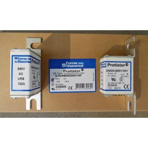 Fuses: DN000UB69V200V 6,9 URB 000 D08V/200 A330027 / DN000UB69V250V B330028 / DN000UB69V315V C330029 aR