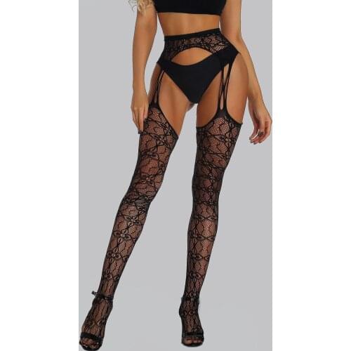 Sexy Lingerie Fishnet Women Stocking Transparent Lace SexyUnderwear Porno Crotchless Lenceria Sensual Mujer Erotic Costumes Body