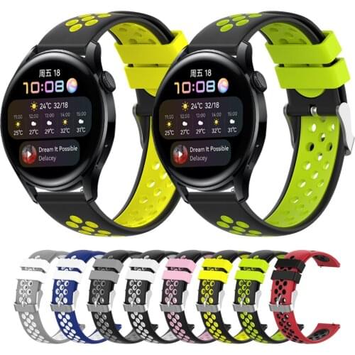 Silicone Sport Replacement Breathable Band For Huawei Watch 3 strap for Watch3 GT2 Pro GT2 46mm 2e watchbands