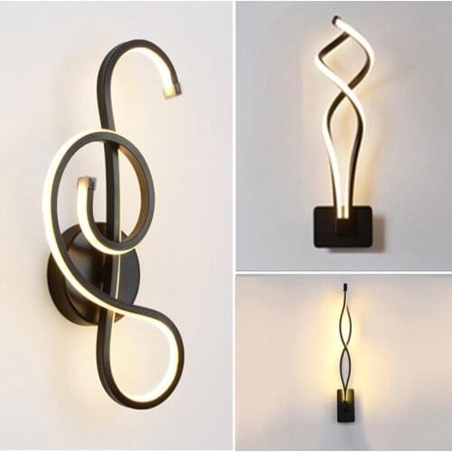 Modern Bedroom Musical Note Lamp Creative Notes Corridor Wall Light LED Sitting Room Background Wall Lamp