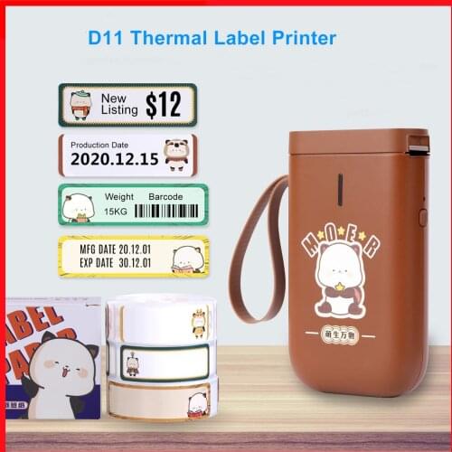 Limited Edition Portable Thermal Label Printer Handheld Name Price Sticker Printer Pocket Size BT Wireless Connection with APP