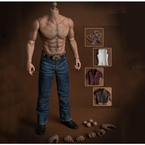 In Stock 1/6 Spot Re-engraved Wjltoys AT012 Wolf Uncle Costume Set Model for 12 inch Action Figure Accessories