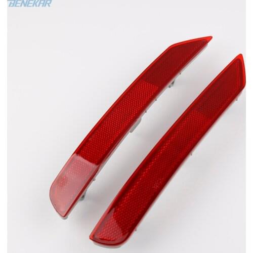 Benekar Tail Rear Bumper Reflector Lamp Rear Fog Lights For Subaru Forester 2009 - 2015