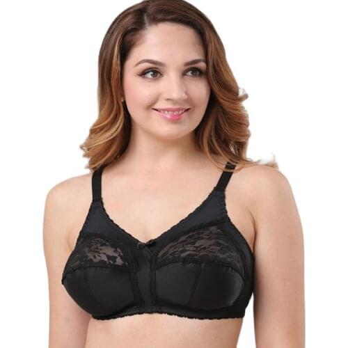 DDD F G Cup Wire Free Bra For Women Ladies Breathable Sexy Underwear Female Fashion Push Up Bra Comfort Wireless Bra White Black