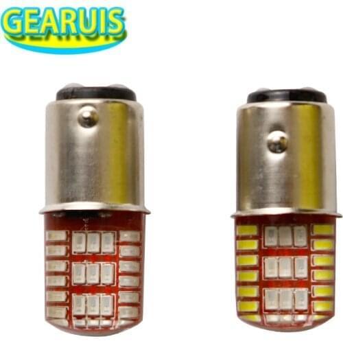 10pcs 1157 BAY15D strobe flash dual color 42 SMD 3014 LED 992 7443 3157 Switchback red to blue yellow to white brake light DRL