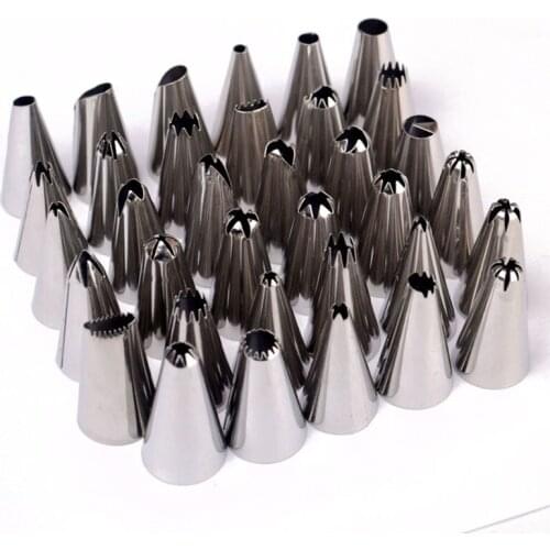 29 Style Russian Stainless Steel Pastry Nozzles Tulip Icing Piping Cake Baking Professional Production Cookie Decorating Tools