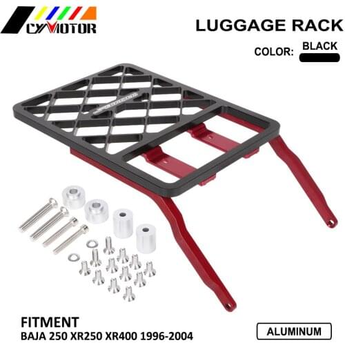 For BAJA XR 250 400 XR250 XR400 1996-2004 Accessories Motorcycle Rear Seat Luggage Rack Support Shelf Bar Luggage Rack
