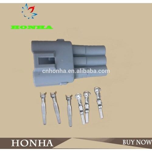 Free shipping 100 pcs 6187-6561 PBT Grey Sumitomo wire harness waterproof 6 pin auto male connector