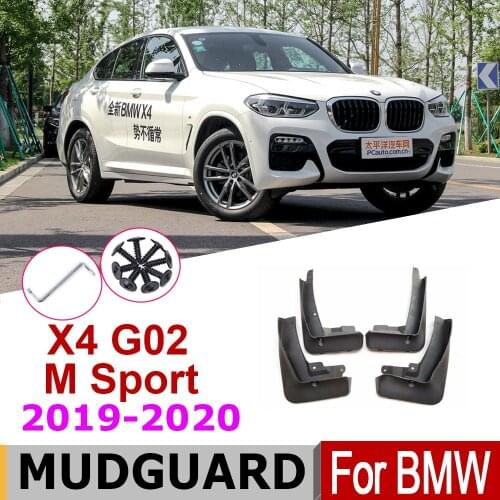 Mudguards For BMW X4 G02 F98 M Sport 2020-2019 Over Fender Mud Flaps splash Guards Car Splash Accessories