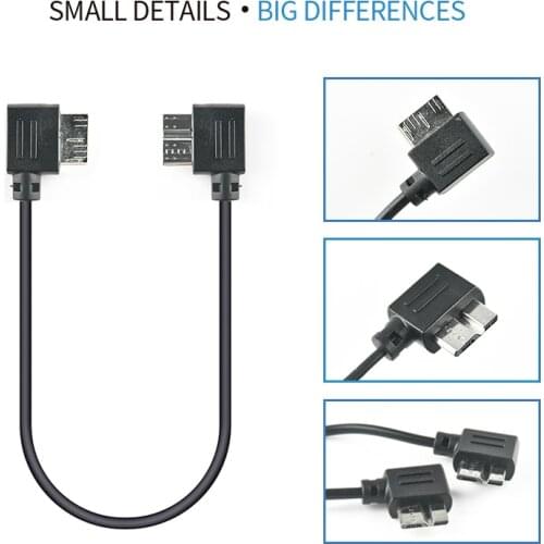 For ZHIYUN Crane 3 Lab USB 3.0 to Multi Control Cable For Canon 5D4 5DS 5DSR 1DX2 Nikon D850 Micro 3.0-Micro