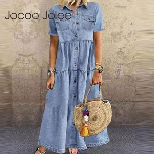 Модные джинсовые платья Jocoo Jolee China At AliExpress