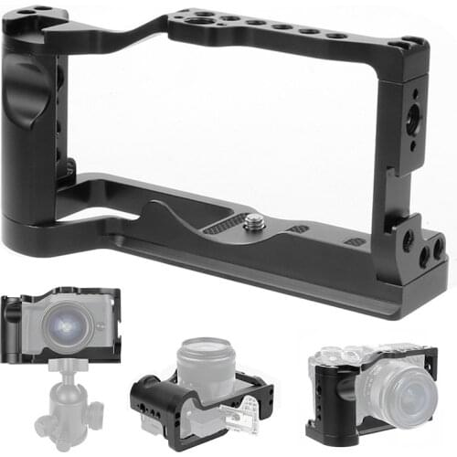 BGNing Camera Cage Vlog Rig Frame Stabilizer for Canon M6 Mark II for SONY A92 A9II A6600 DSLR Camera for Microphone Flash Light