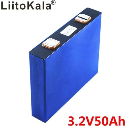 LiitoKala 3.2v 52Ah LifePo4 battery lithium 150A 3C high drain for diy 12V 24V solar Inverter electric vehicle coach golf cart