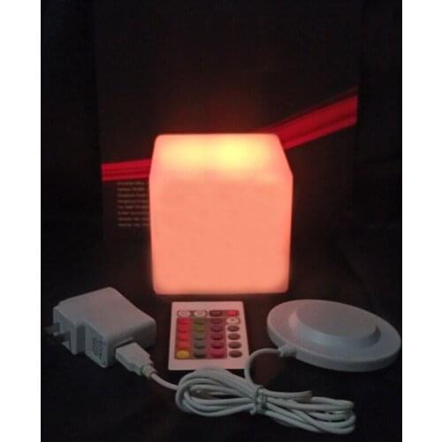 Small size 10cm led cube holiday lighting LED table lamp Waterproof led cube in swimming pool free shipping 2pcs/lot