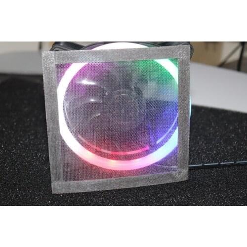 12CM transparent PVC mesh with magnetic strip magnetic dustproof net can absorb metal chassis without blocking light