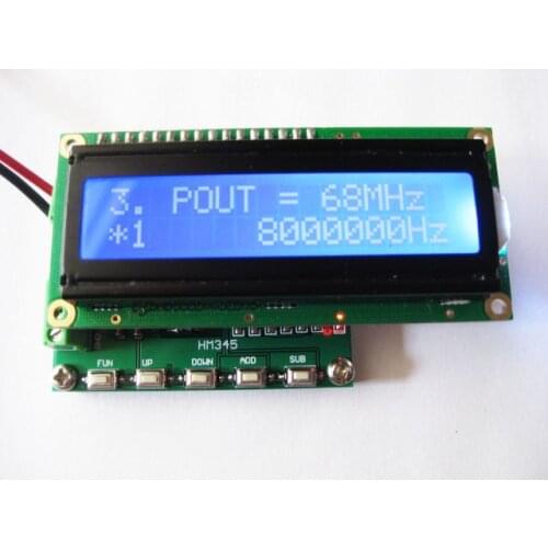NEW 1PC 1KHz~68MHz DDS New Square Wave Pulse Generator Signal Source Frequency Range