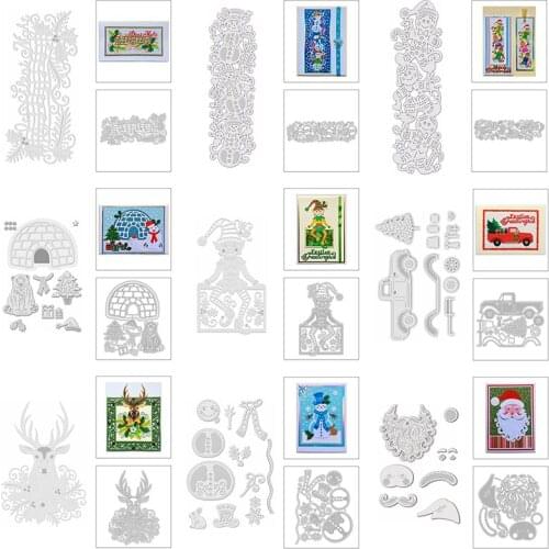 2020 New Rectangle Frame Background Nesting Metal Cutting Dies For DIY Edge Embossing Making Album Card Scrapbooking NO Stamps