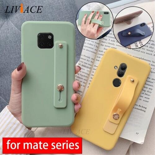 Hand Band silicone case for huawei mate 20 pro lite 20X wrist band kickstand soft cases for huawei mate 9 10 lite pro back cover