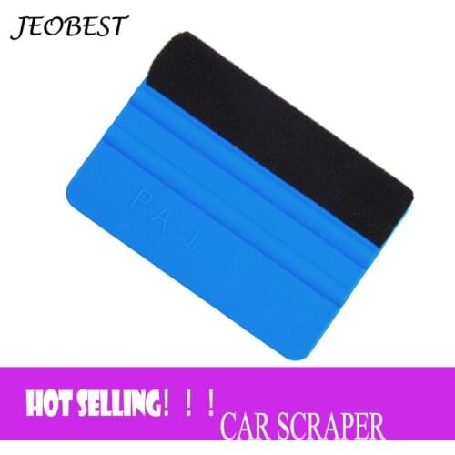 1PCS Car Vinyl Film wrapping tools Blue Scraper squeegee with felt edge size 99x72mm Car Styling Stickers Accessories TXTB1