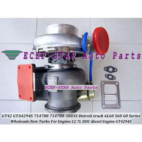 NEW GT42 GTA4294S GT4294JNS 714788 714788-5003S Turbo Turbocharger For Detroit Truck 1998-07 Diesel 6L60 S60 60 Series 12.7L DDC