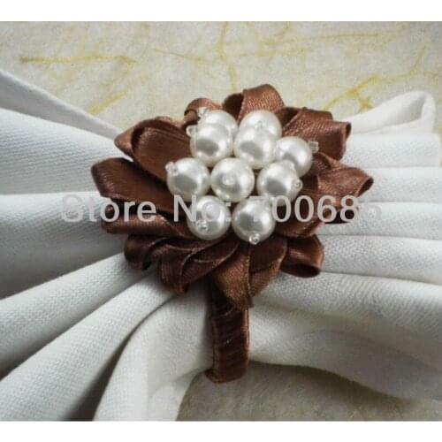 Beaded wedding napkin ring, napkin holder, decoration napkin ring