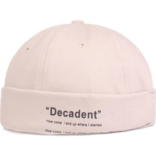 Unisex Retro Landlord Hat Women Adjustable Hip Hop Cotton Letter Innocent Cuffed Hats Men Casual Spring Streetwear Harajuku 2019
