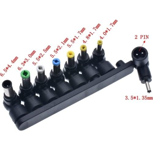 Universal 2Pin Laptop Adapter Charger DC Tips Connectors One end USB One end 2 Pin Jack Male Connector