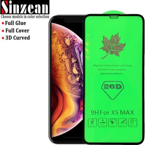 25pcs 20D For IPHONE 12 promax /12 mini 20D Full Cover Tempered Glass For IPHONE XS MAX/XR Full Glue Screen Protector