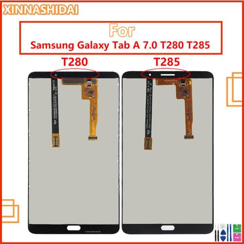 For Samsung Galaxy Tab A 7.0 (2016) SM-T280 T280 T285 LCD Display Touch Panel Screen Glass Digitizer Assembly Replacement