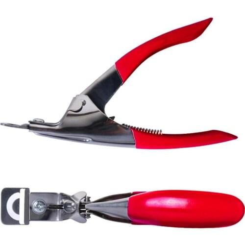 1pcs Nail Clippers TRIMMER U-Shape (Pink/Red) Acrylic/UV Gel/False TipS Cutters Manicure shape-Made Nailart Scissiors Clipper TR