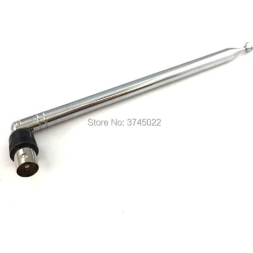 10pcs VHF 170-230Mhz UHF 470-862Mhz Aerial High Gain 15dbi Portable Radio Scanner Dvb-t TV IEC Male Telescopic Antenna