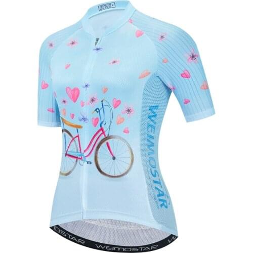 2020 Summer Cycling Jersey Women Bike Jersey Short Sleeve Maillot Ciclismo Quick dry Outdoor Bicycle Clothing bike Shirts Top