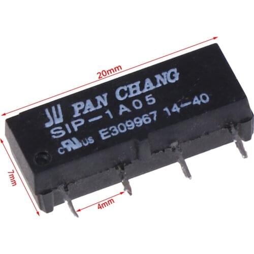 5Pcs 5V Relay SIP-1A05 Reed Switch Relay For PAN CHANG Relay 4PIN