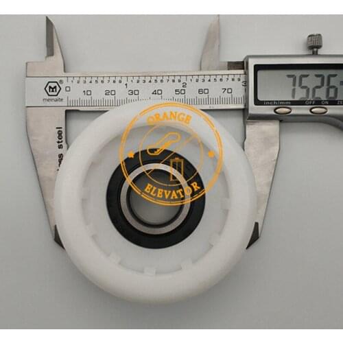 50625859 Escalator Handrail Roller OD75mm W35mm Bearing 6204RS