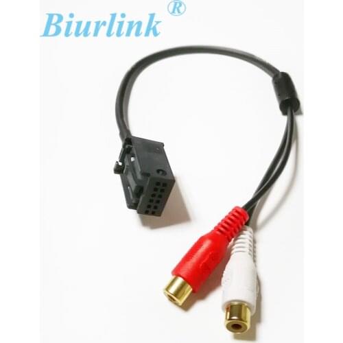 Biurlink Car Radio Auxiliary Lead Media RCA Cable Adapter for Opel CD30 MP3 CDC40 CD70 NAVI DVD90 NAVI